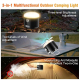 Lampe De Camping Multifonction Avec Ventilateur Brumisateur Magnétique 400 Lumens Charge USB Et Mode SOS - www.yonis-shop.com