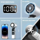 Mini Ventilateur Portable À Main Pliable Rechargeable USB Type C 4000mAh 100 Vitesses Écran Numérique - www.yonis-shop.com