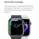 Montre Connectée Multifonction 1.85 Pouces Charge Sans Fil Bluetooth NFC Surveillance Santé Compatible IOS Android - www.yoni...