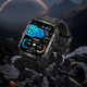 Montre Connectée Résistante HD 1.96 Pouces Bluetooth Appels Moniteur Sommeil Oxymètre Étanche Or Noir - www.yonis-shop.com
