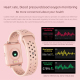 Montre Connectée IPS 1.3 Pouces Écran Couleur Surveillance Cardiaque Pression Artérielle Sommeil Oxymètre Étanche Bleu Bébé -...