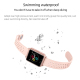 Montre Connectée IPS 1.3 Pouces Écran Couleur Surveillance Cardiaque Pression Artérielle Sommeil Oxymètre Étanche Bleu Bébé -...