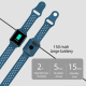 Montre Connectée IPS 1.3 Pouces Écran Couleur Surveillance Cardiaque Pression Artérielle Sommeil Oxymètre Étanche Bleu Bébé -...