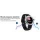 Montre Connectée Étanche IP68 1.54 Pouces Bluetooth 4.2 Contrôle Musique Rappel Appel Moniteur Pression Artérielle Paiement I...