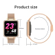 Montre Connectée Étanche IP67 Écran Couleur 1.22 Pouces Suivi Sommeil Rythme Cardiaque Rappel Cycle Menstruel Bracelet Rouge ...