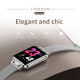 Montre Connectée Étanche IP67 Écran Couleur 1.22 Pouces Suivi Sommeil Rythme Cardiaque Rappel Cycle Menstruel Bracelet Rouge ...