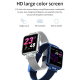 Montre Connectée Étanche IP67 Écran Couleur 1.22 Pouces Suivi Sommeil Rythme Cardiaque Rappel Cycle Menstruel Bracelet Rouge ...