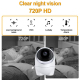 Babyphone Camera Écran HD 4.3 Pouces Vision Nocturne Intercom Bidirectionnel Alarme Température et Son Transmission 300M - ww...