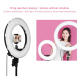 Ring Light 12 Pouces LED Pour Selfie Vidéo Environnement Faible Lumière Ajustable 45W 196 LED - www.yonis-shop.com