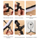Ring Light 10 Pouces Réglable Avec Trépied et Support Téléphone Lumière LED Haute Résolution 360° - www.yonis-shop.com