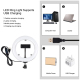 Ring Light LED 20cm Avec Trépied 1.1m 3 Modes USB Pour Selfie Vidéo Photographie - www.yonis-shop.com