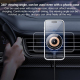 Chargeur Magsafe Sans Fil 15W Pour Voiture Avec Fixation Magnétique Et Lumière Bleue - www.yonis-shop.com