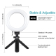 Ring Light LED 6.2 Pouces 3 Modes Dimmer Avec Trépied Portable Pour Photographie et Vidéo - www.yonis-shop.com