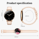 Montre Connectée Femme À Écran AMOLED Incurvé Ultra Fin Avec Lampe Torche IP68 Et Autonomie 7 Jours - www.yonis-shop.com