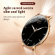 Montre Connectée Femme À Écran AMOLED Incurvé Ultra Fin Avec Lampe Torche IP68 Et Autonomie 7 Jours - www.yonis-shop.com