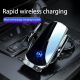 Chargeur Sans Fil Voiture Intelligent Avec Capteur Infrarouge Et Fixation Sécurisée Pour Téléphones 4.0-6.5 Pouces - www.yoni...