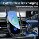 Chargeur Sans Fil Voiture Intelligent Avec Capteur Infrarouge Et Fixation Sécurisée Pour Téléphones 4.0-6.5 Pouces - www.yoni...