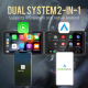 Adaptateur Sans Fil Android Auto Et CarPlay 2 En 1 Pour Système Filaire WiFi Double Bande USB Type C Compatibilité 98 % - www...