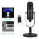 Microphone USB Condensateur Pour Enregistrement Vocal Et Diffusion En Direct Avec Support Cantilever - www.yonis-shop.com