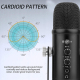 Microphone USB Condensateur Pour Enregistrement Vocal Et Diffusion En Direct Avec Support Cantilever - www.yonis-shop.com