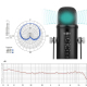 Microphone USB Condensateur Pour Enregistrement Vocal Et Diffusion En Direct Avec Support Cantilever - www.yonis-shop.com