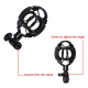 Microphone Professionnel Condensateur Pour Enregistrement Sonore Avec Support Antichoc Pour Studio Radio Diffusion En Direct ...