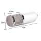 Microphone Studio Enregistrement Condensateur Avec Support Antichoc Compatible PC Mac Pour Diffusion En Direct KTV - www.yoni...