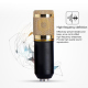 Microphone Studio Enregistrement Condensateur Avec Support Antichoc Compatible PC Mac Pour Diffusion En Direct KTV - www.yoni...