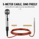 Microphone Dynamique Filaire Pour Karaoké Avec Câble De 5 M Et Connecteur Jack 6 35 Mm - www.yonis-shop.com