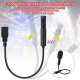 Microphone USB Professionnel Stéréo à Condensateur Pour Enregistrement Sensibilité -30dB Directivité Omnidirectionnelle Impéd...