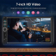 Autoradio 7 Pouces Écran Tactile CarPlay Sans Fil Bluetooth 5.1 Caméra De Recul 4×45 W - www.yonis-shop.com