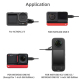 Microphone Haute Sensibilité Omnidirectionnel USB-C avec Clip Léger et Filtre Anti-Bruit pour Enregistrement Audio Profession...