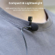 Microphone Haute Sensibilité Omnidirectionnel USB-C avec Clip Léger et Filtre Anti-Bruit pour Enregistrement Audio Profession...