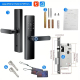 Serrure Connectée WiFi Empreinte Digitale Mot De Passe Sécurité Avancée Alarme Intégrée 300 Utilisateurs Interface Type-C - w...