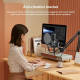 Microphone À Réduction De Bruit Active Avec Support Et Câble 1.7m Pour Enregistrement Et Diffusion - www.yonis-shop.com