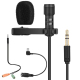 Microphone Clip-On Lavalier Omni-Directional Double Condenser Pour Diffusion En Direct KTV Et Enregistrement - www.yonis-shop...