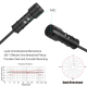 Microphone Clip-On Lavalier Omni-Directional Double Condenser Pour Diffusion En Direct KTV Et Enregistrement - www.yonis-shop...