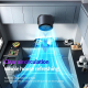 Ventilateur Turbine De Bureau Et Mural Rechargeable USB C Avec Écran LCD 100 Vitesses Et Orientation Réglable - www.yonis-sho...