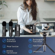 Microphone Sans Fil 2 en 1 Compatible iPhone Android Compact et Portable Plug and Play avec Réduction de Bruit et Autonomie L...