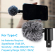 Microphone USB-C Type-C Omnidirectionnel Haute Qualité Plug and Play Rotatif 90 Degrés - www.yonis-shop.com
