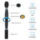 Microphone Professionnel Sans Fil UHF 4 Canaux Avec 4 Microphones Portatifs Pour Événements Extérieurs - www.yonis-shop.com