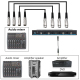 Microphone Professionnel Sans Fil UHF 4 Canaux Avec 4 Microphones Portatifs Pour Événements Extérieurs - www.yonis-shop.com