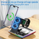 Chargeur Sans Fil Multifonctionnel 5 en 1 avec Support Téléphone Pliable et Lumières RGB - www.yonis-shop.com