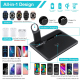 Chargeur Sans Fil 4 en 1 Support Téléphone Base de Recharge pour Smartphones iWatch et AirPods Blanc Protection Intégrée et M...