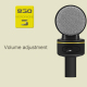 Microphone Professionnel Pour Enregistrement Sonore Avec Support Trépied Idéal Pour PC Et Mac - www.yonis-shop.com
