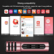 Microphone Condensateur Rose Pour Karaoke Et Enregistrement Avec Carte Son Intégrée Et Batterie Longue Durée - www.yonis-shop...