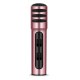 Microphone Condensateur Rose Pour Karaoke Et Enregistrement Avec Carte Son Intégrée Et Batterie Longue Durée - www.yonis-shop...