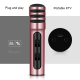 Microphone Condensateur Rose Pour Karaoke Et Enregistrement Avec Carte Son Intégrée Et Batterie Longue Durée - www.yonis-shop...