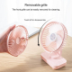 Ventilateur De Bureau Portable Rechargeable USB 4 Vitesses Batterie 4000 mAh Silencieux Grille Amovible - www.yonis-shop.com