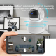 Camera IP 1080P WiFi 5G Double Bande Vision Nocturne Infrarouge Avec Carte 32GB Surveillance Panoramique et Alarme Designée -...